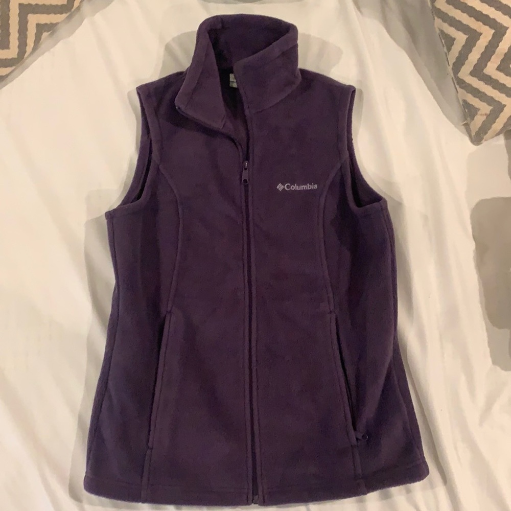 purple columbia vest